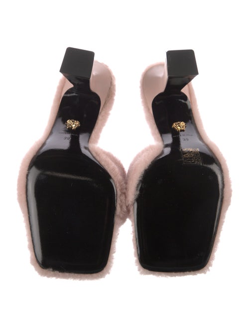 Versace Shearling Slides