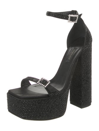 Versace Crystal Embellishments Sandals