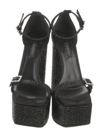Versace Crystal Embellishments Sandals