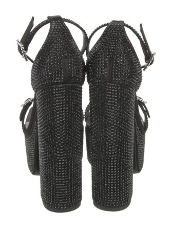 Versace Crystal Embellishments Sandals
