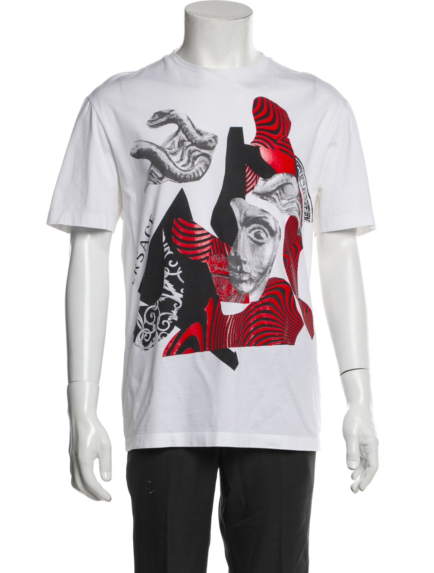 Versace Graphic Print Crew Neck T-Shirt