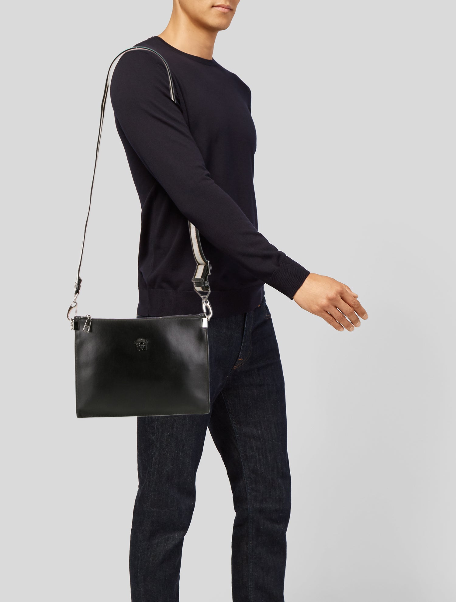 Versace Leather Crossbody Bag