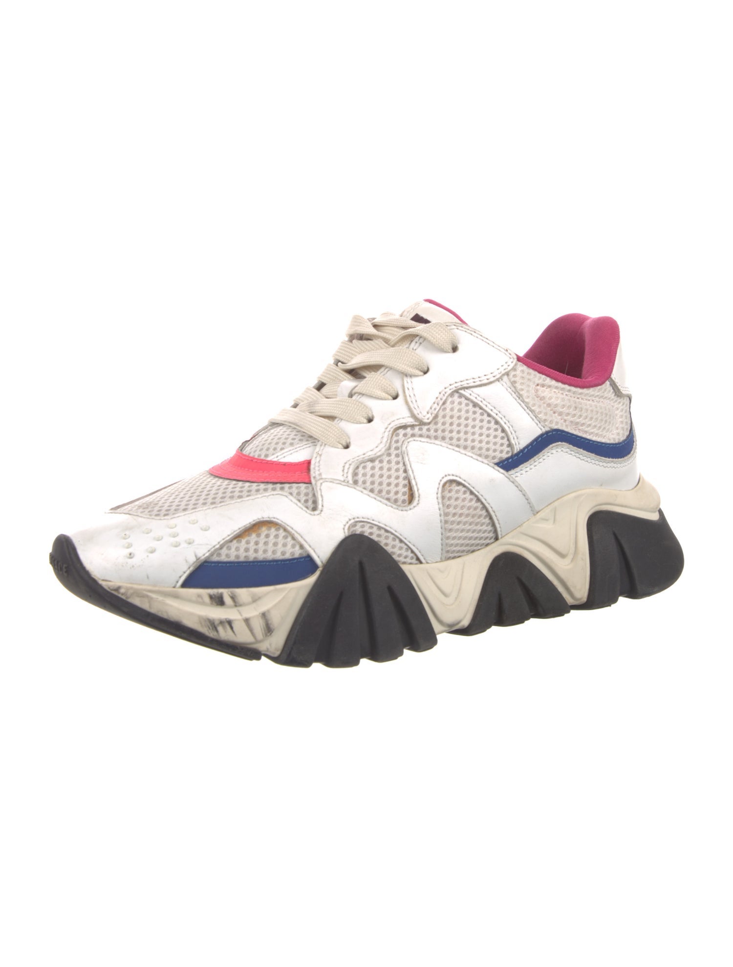 Versace Colorblock Pattern Chunky Sneakers