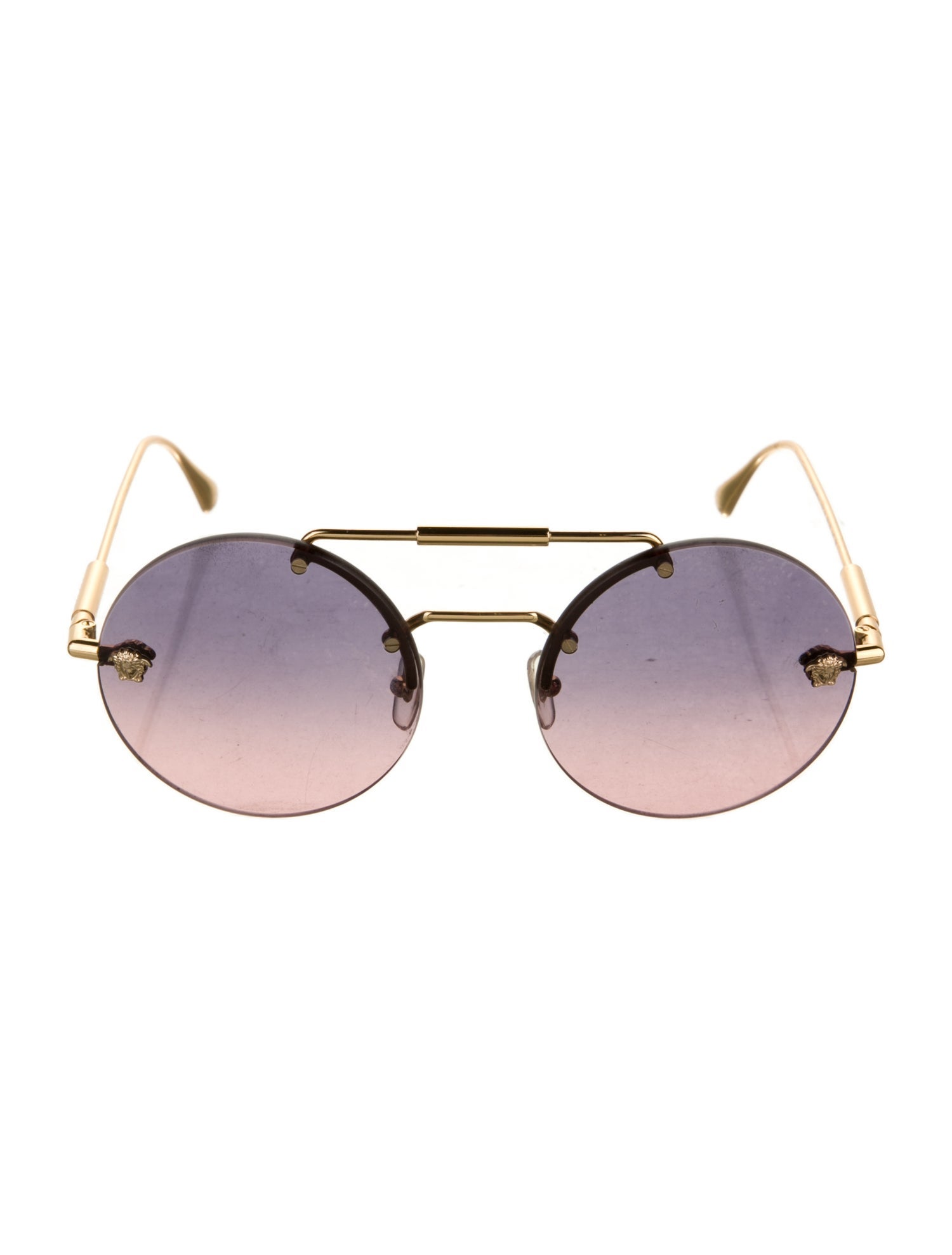 Versace Round Gradient Sunglasses