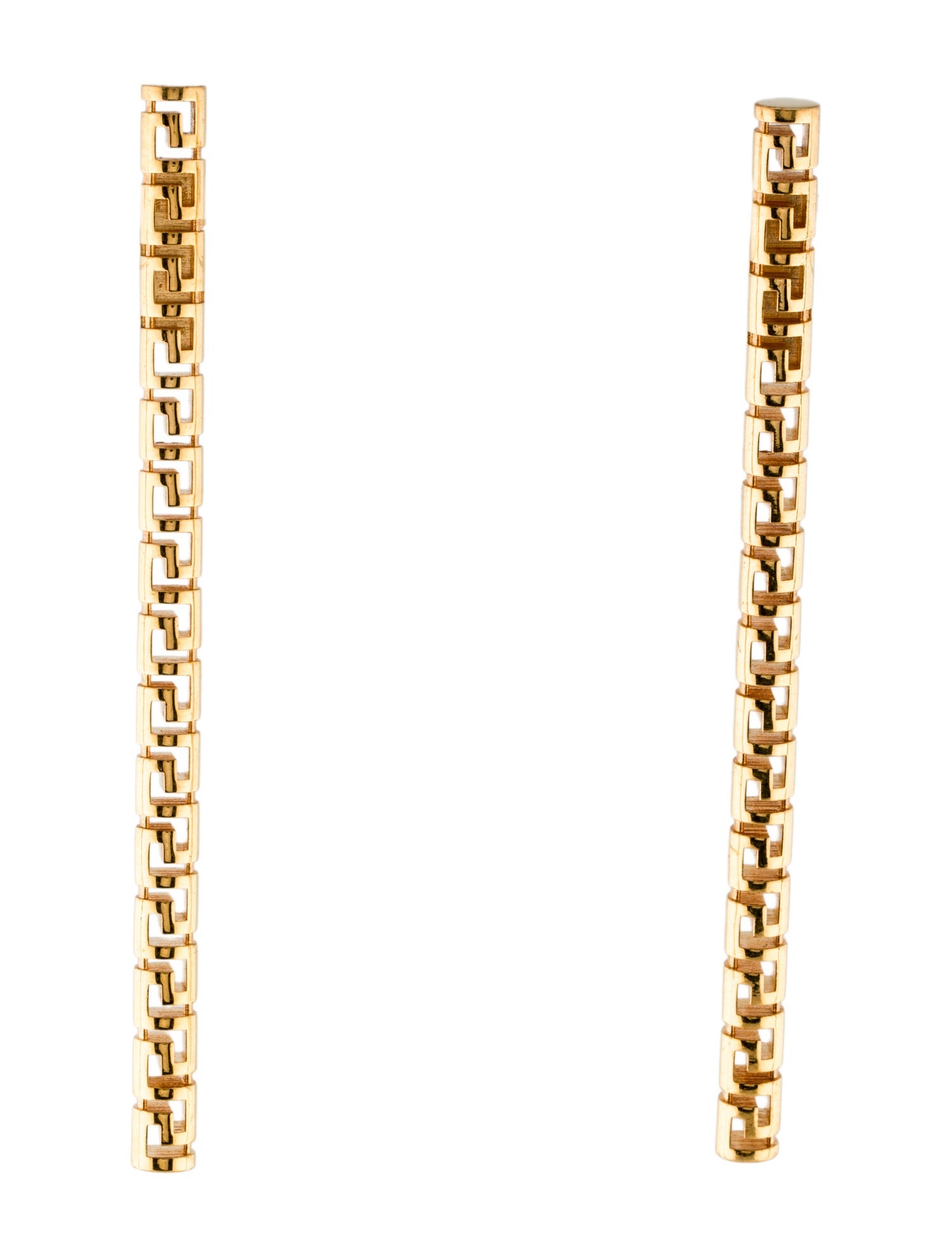 Versace Greca Drop Earrings