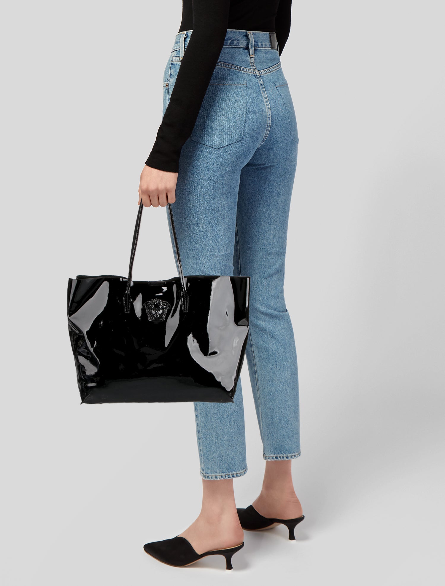 Versace Patent Leather Tote