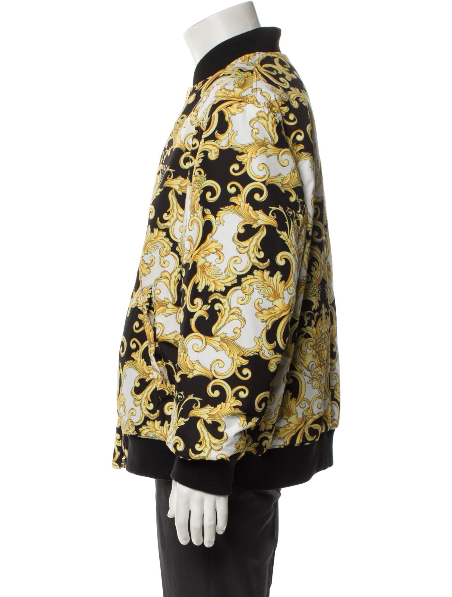 Versace Silk Printed Bomber Jacket