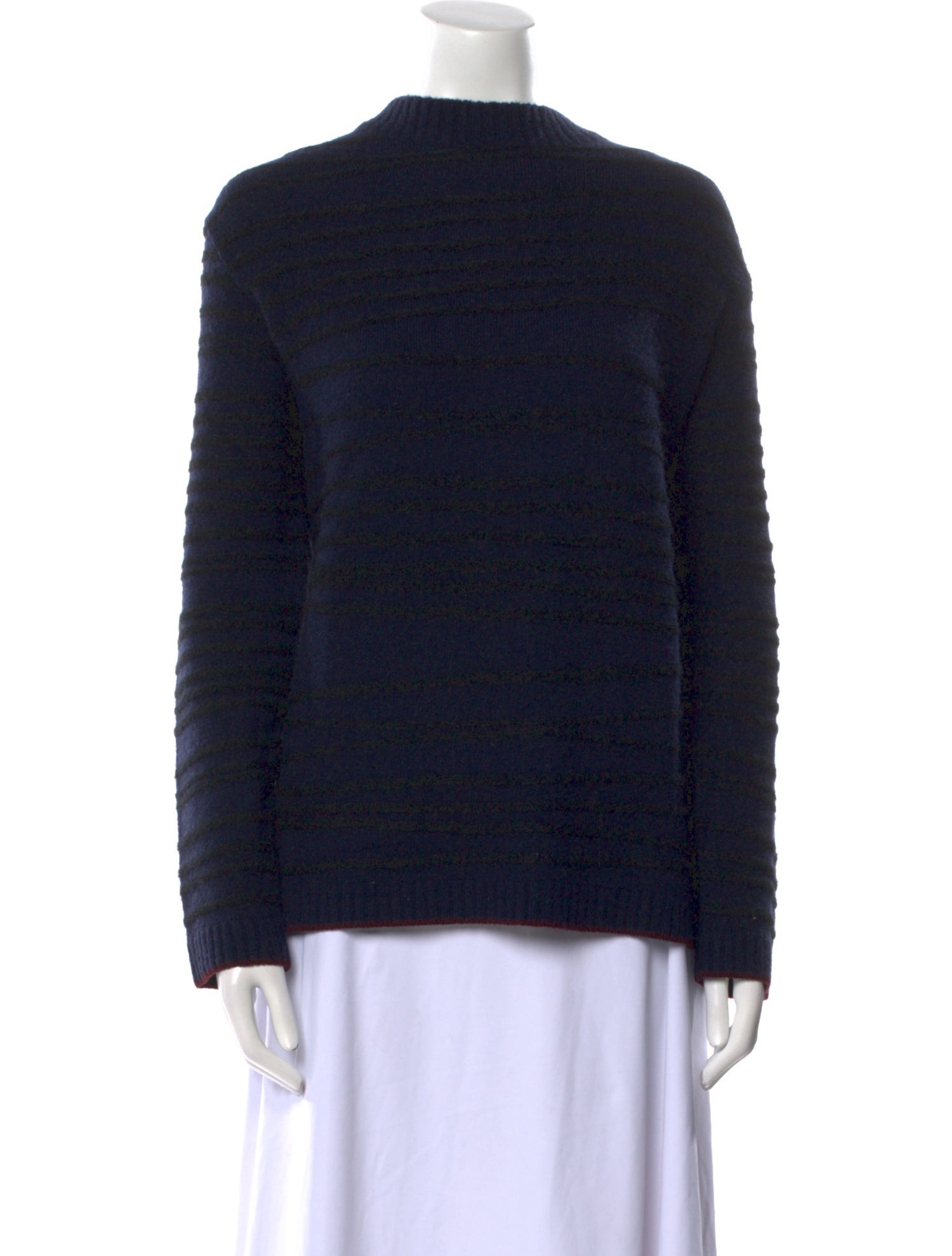 V2 Versace Classic Wool Mock Neck Sweater