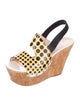 Versace Polka Dot Print Slingback Sandals