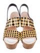 Versace Polka Dot Print Slingback Sandals