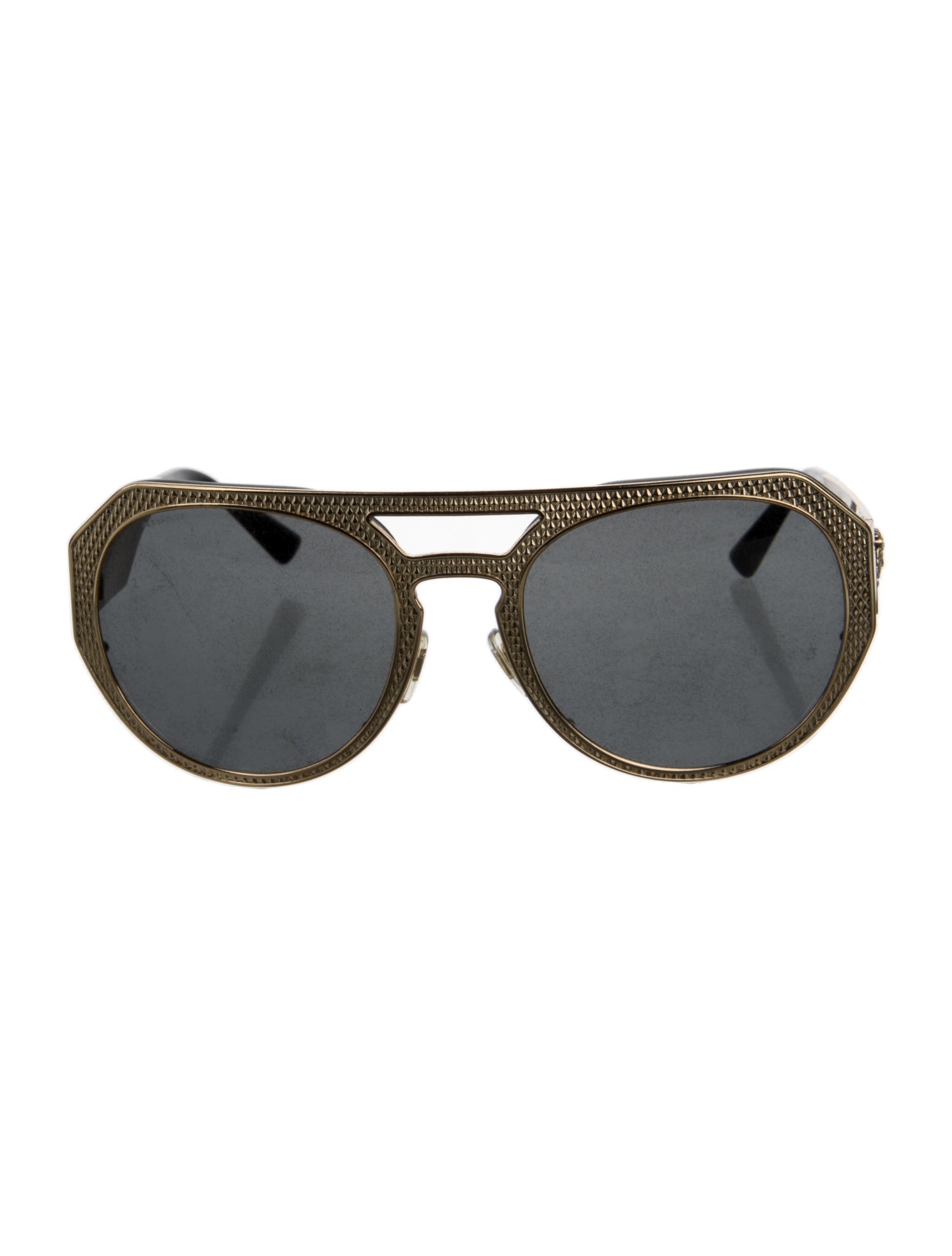 Versace Medusa Insignia Aviator Sunglasses
