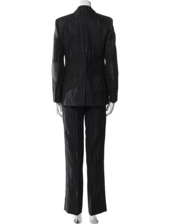 Versace Wool Striped Pantsuit
