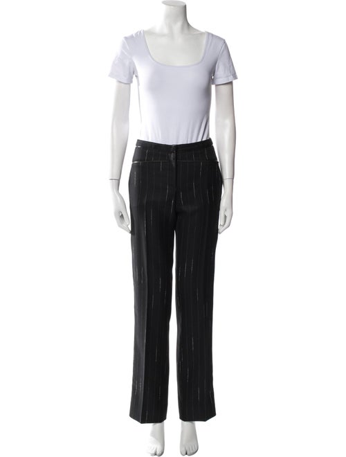 Versace Wool Striped Pantsuit