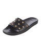 Versace Leather Studded Accents Slides