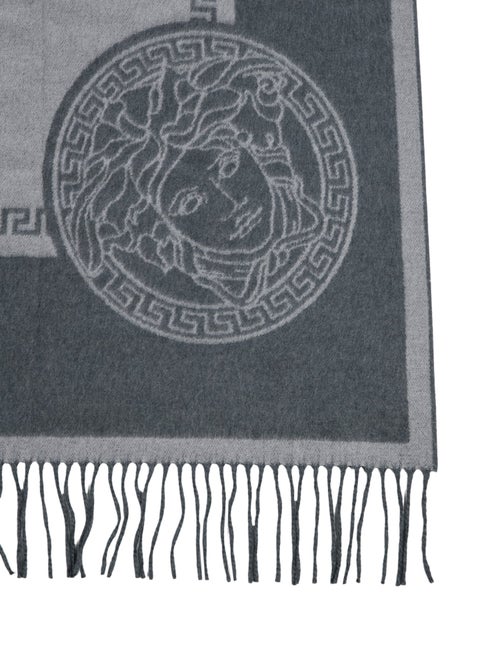 Versace Silk Cashmere Icon Fringed Blanket