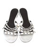Versace Leather Studded Accents Slides