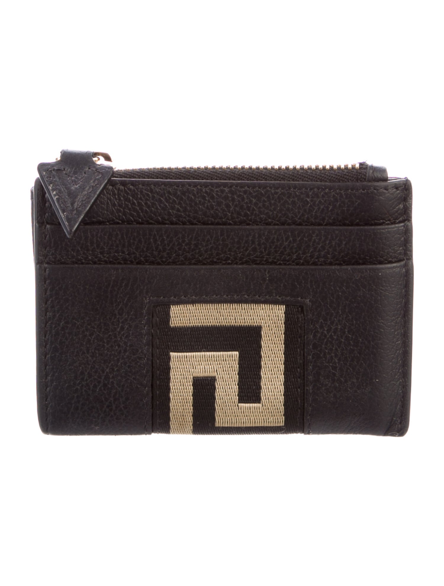 Versace Leather Graphic Print Wallet