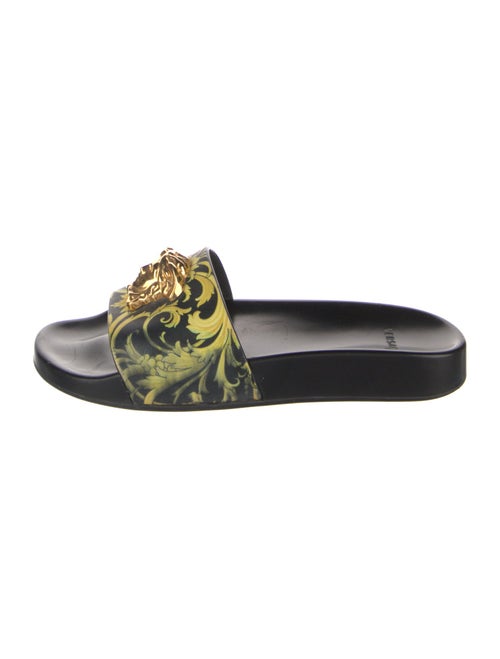 Versace Medusa Insignia Leather Slides
