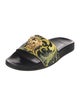 Versace Medusa Insignia Leather Slides
