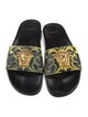 Versace Medusa Insignia Leather Slides