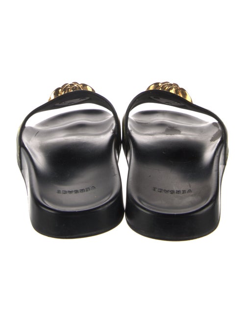 Versace Medusa Insignia Leather Slides