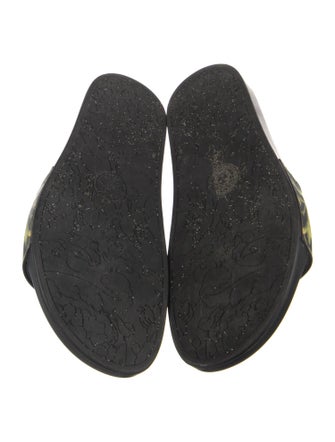 Versace Medusa Insignia Leather Slides