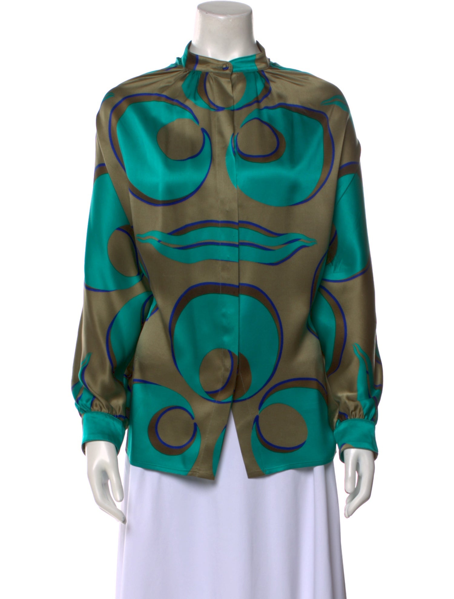 Versace Silk Printed Blouse