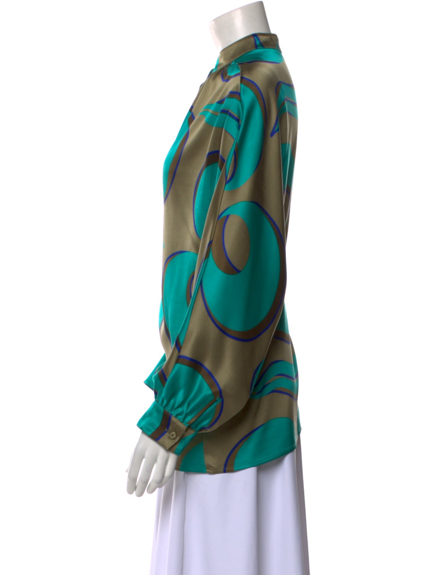 Versace Silk Printed Blouse