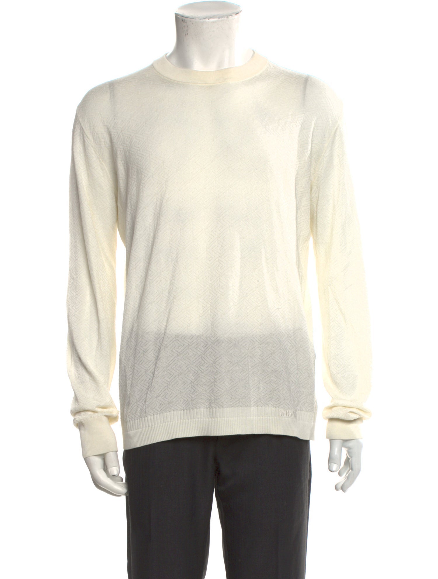 Versace Crew Neck Long Sleeve Pullover