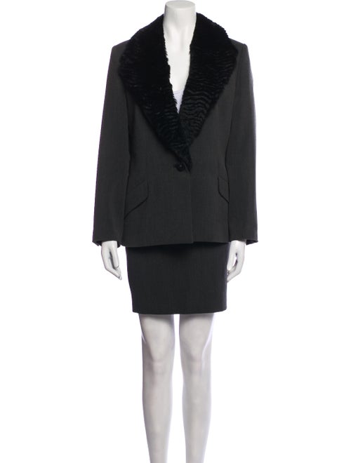 Versace Wool Skirt Suit