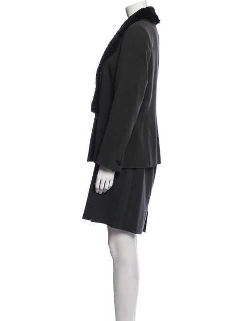 Versace Wool Skirt Suit