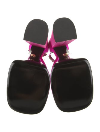 Versace Crystal Embellishments D'Orsay Pumps