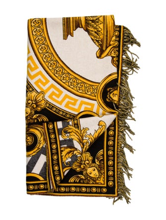 Versace La Coupe Des Dieux Wool Throw Blanket