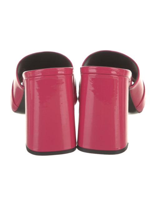 Versace Medusa Insignia Patent Leather Slides