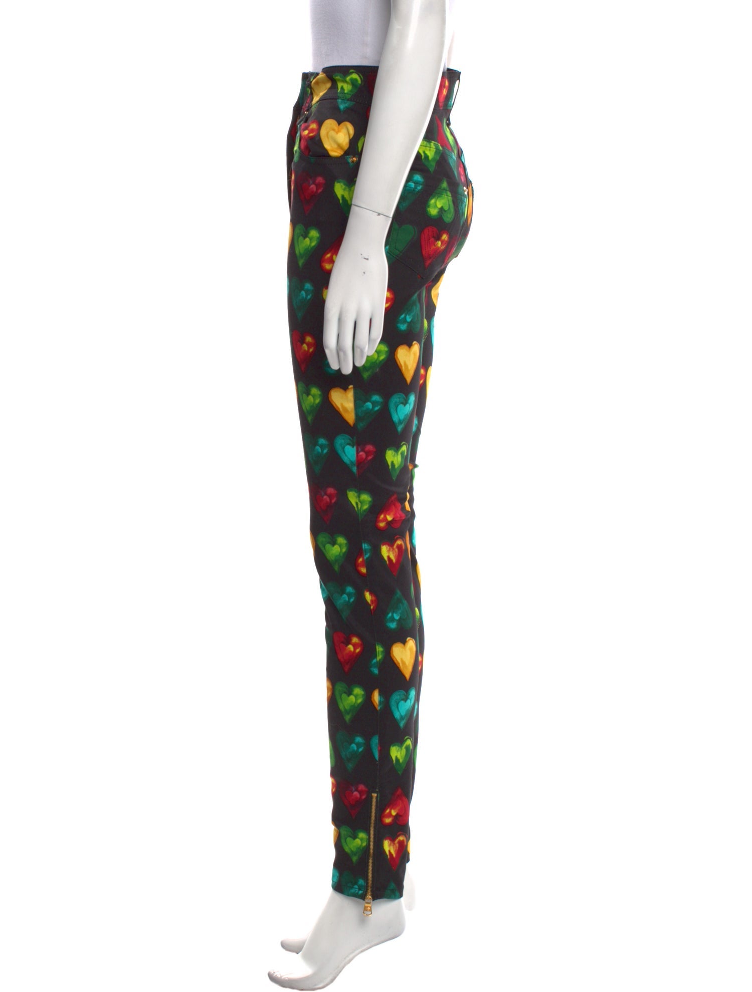 Versace Printed Skinny Leg Pants w/ Tags