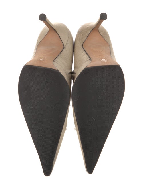 Versace Embossed Leather Boots