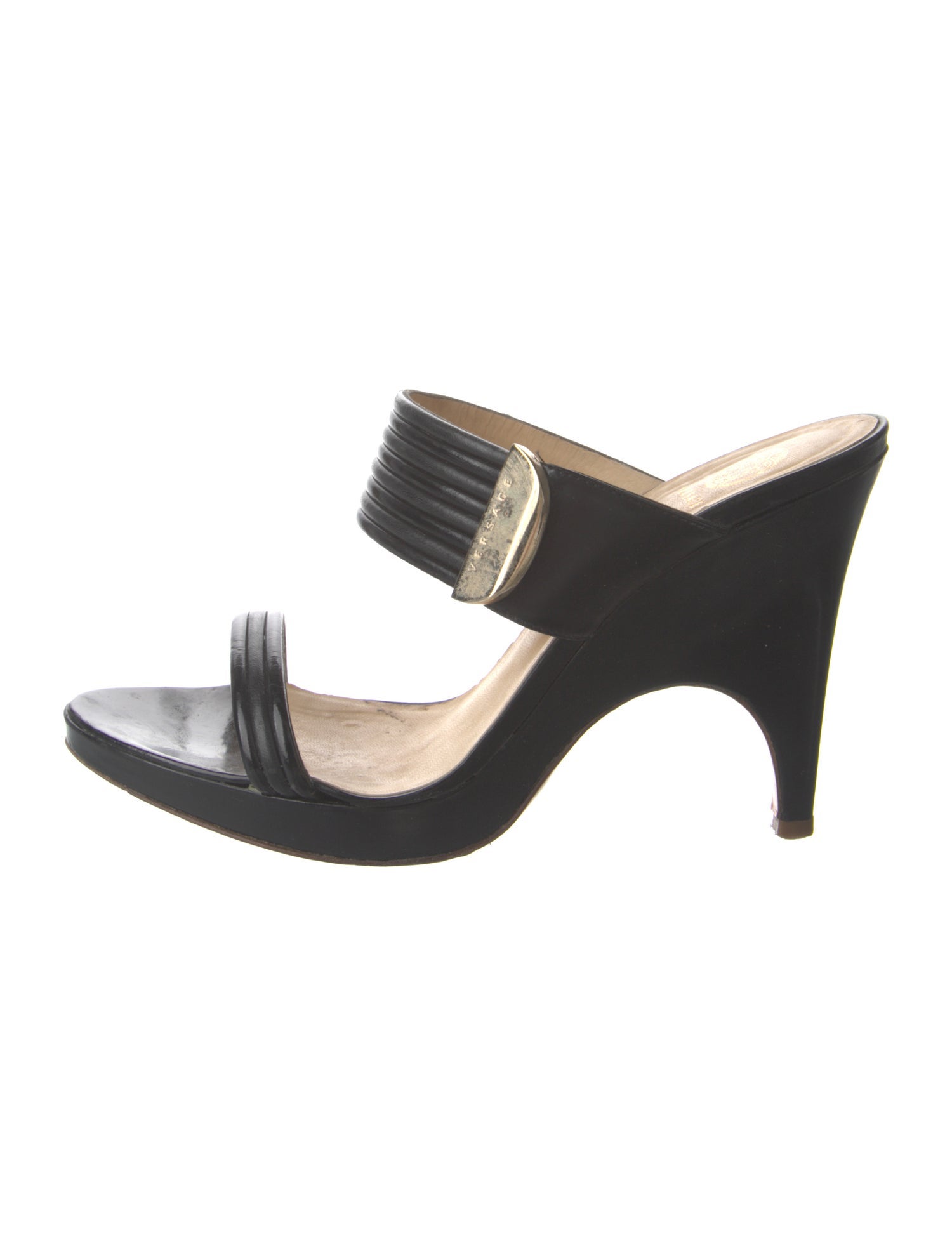 Versace Leather Slides