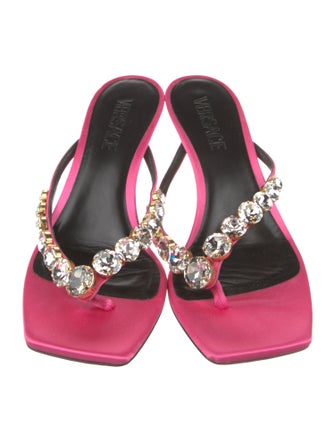 Versace Satin Slides