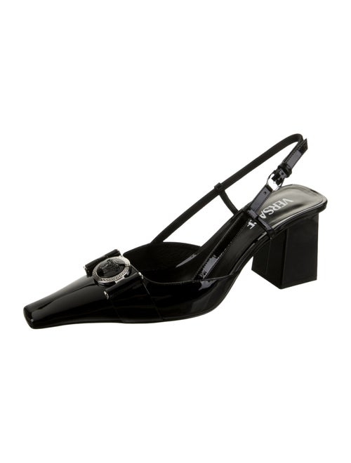 Versace Patent Leather Slingback Pumps