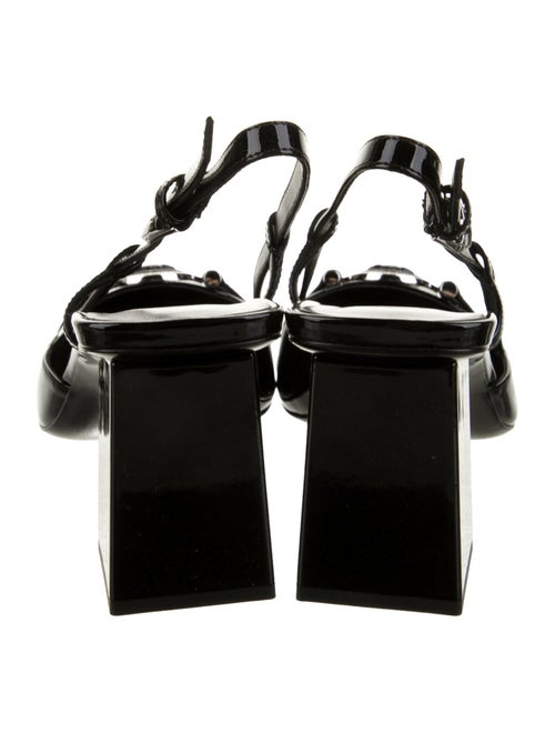 Versace Patent Leather Slingback Pumps