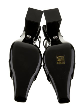 Versace Patent Leather Slingback Pumps