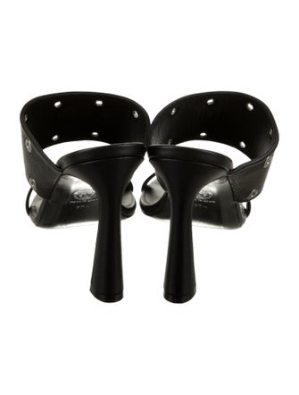 Versace Medusa Insignia Leather Slides