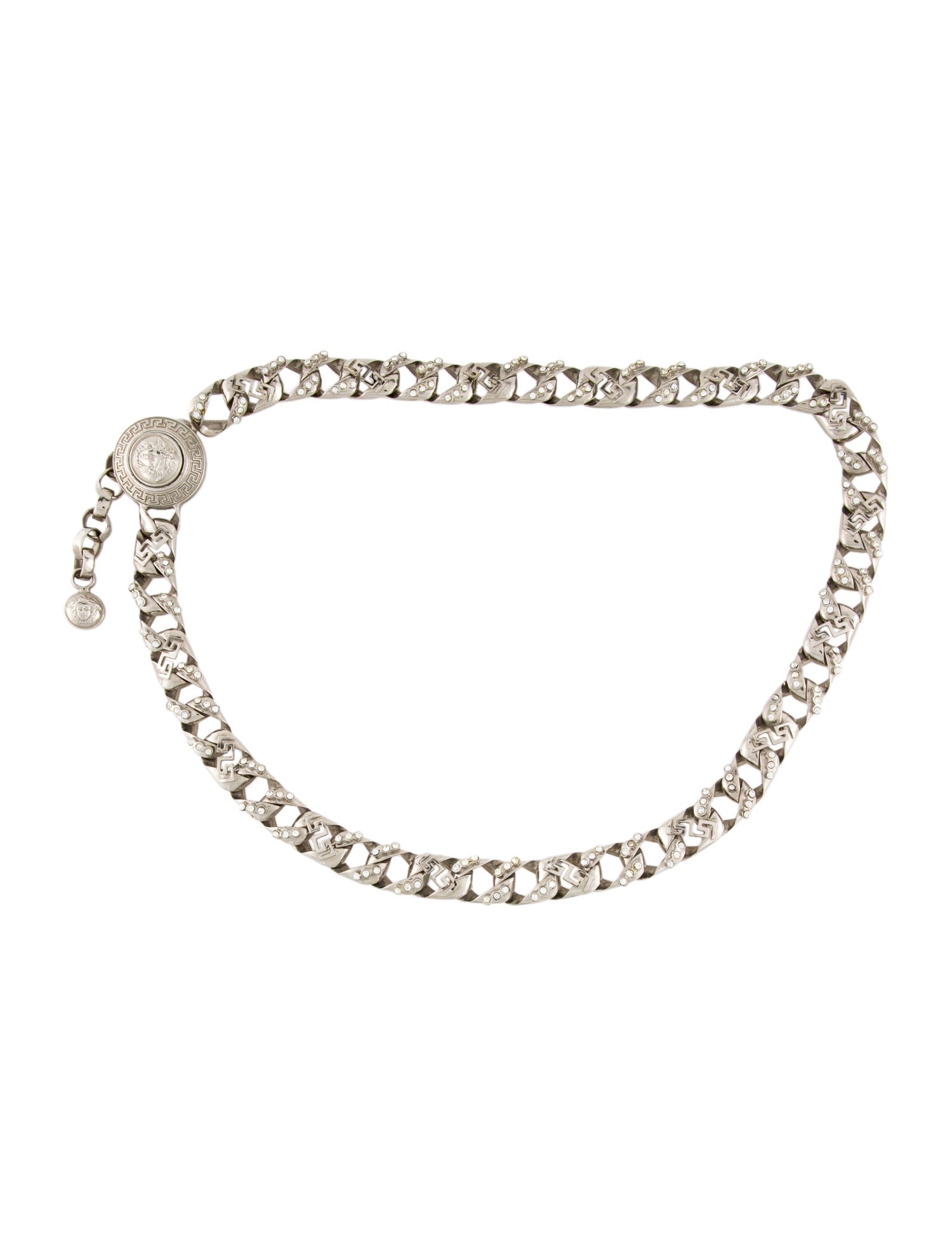 Versace Vintage Crystal Embellishments Waist Belt