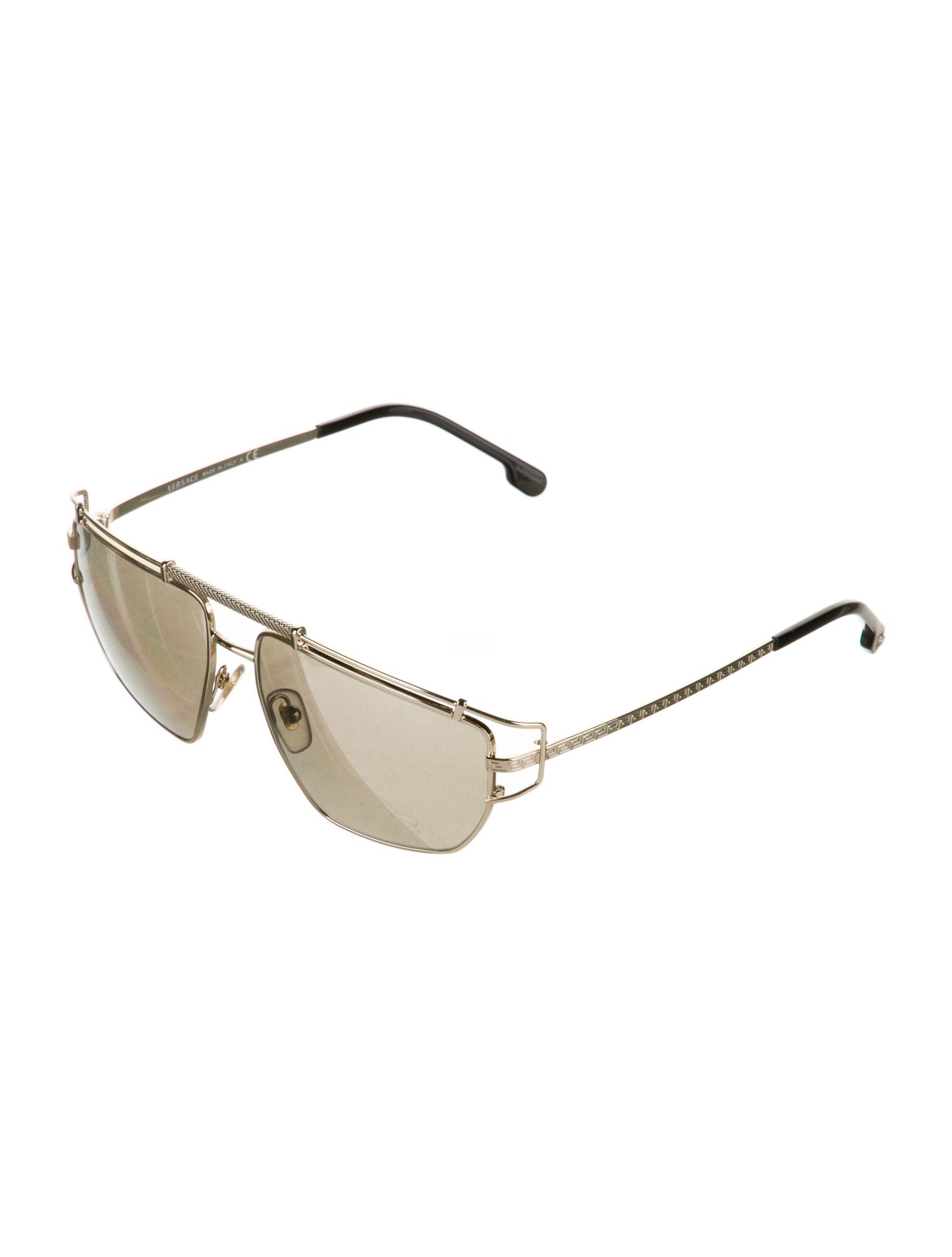 Versace Aviator Mirrored Sunglasses