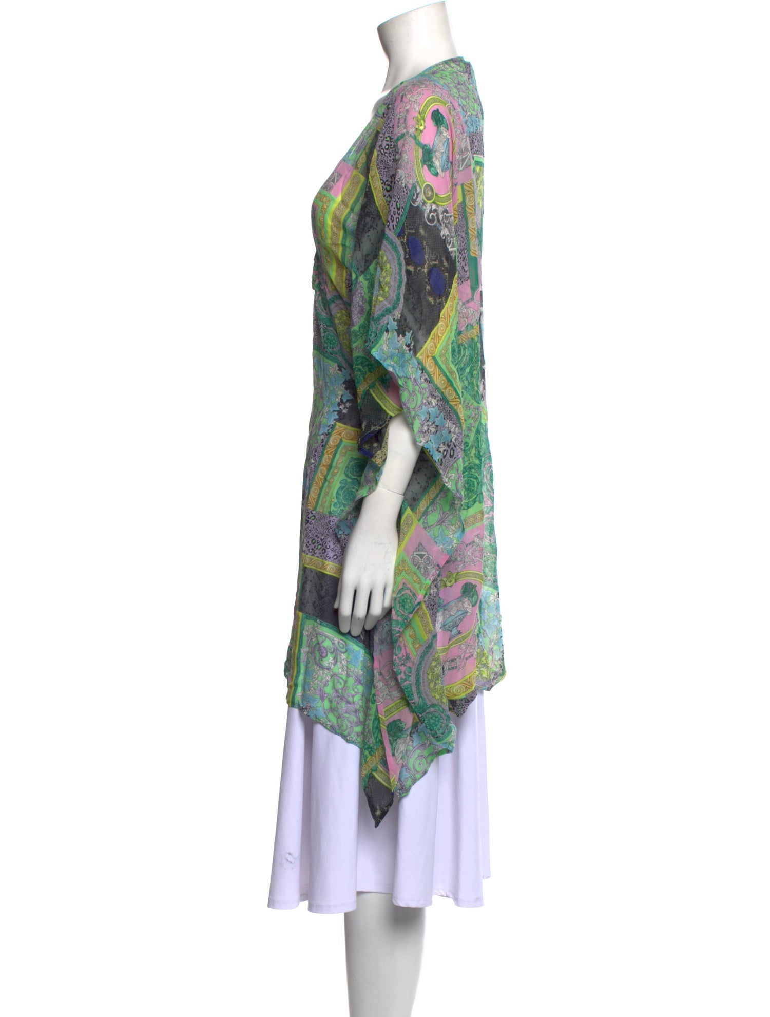 Versace Printed V-Neck Tunic