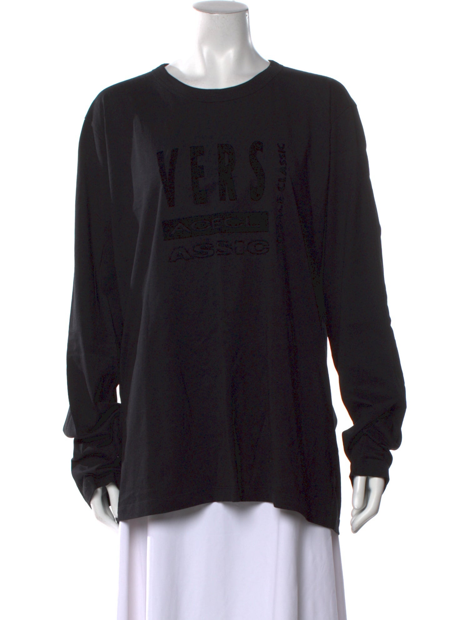 Versace Graphic Print Crew Neck Sweatshirt
