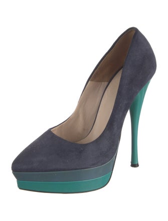 Versace Suede Pumps