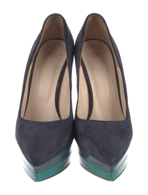 Versace Suede Pumps