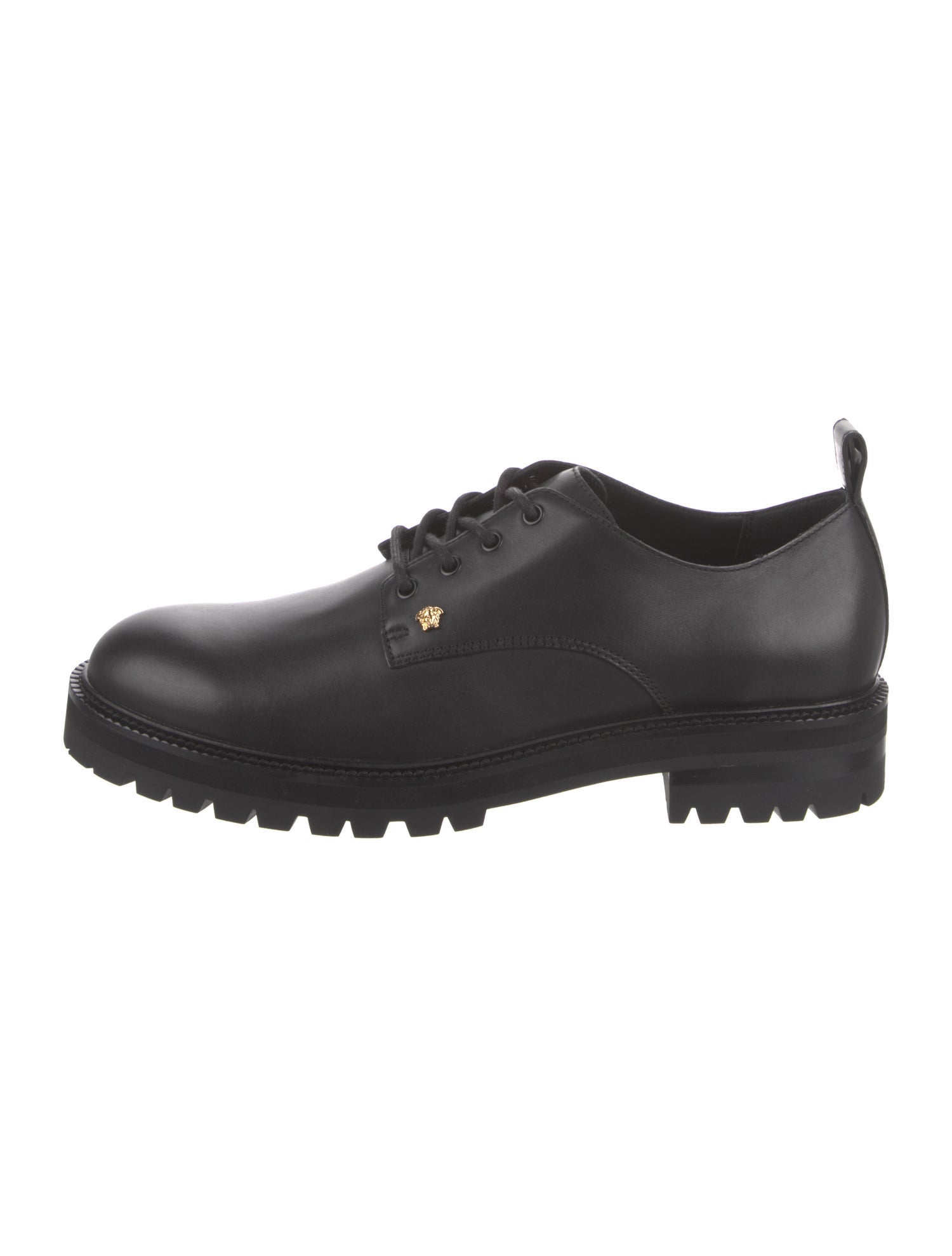 Versace Leather Derby Shoes
