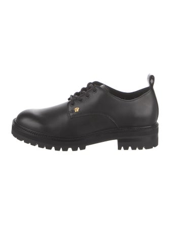 Versace Leather Derby Shoes